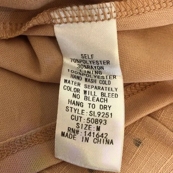 She + Sky Sleeveless Dress Women’s Size M- Strappy Blue Floral Fully Lined - Picture 14 of 15